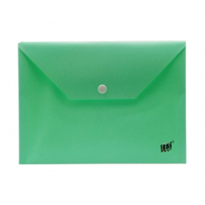 PASTA ENVELOPE COM BOTÃO A5 REF.DB801BC VERDE PASTEL YES