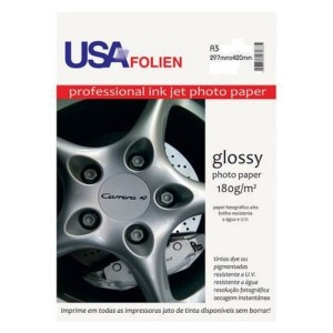 GLOSSY PAPER A3 180G 50fls USA FOLIEN