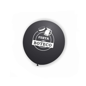 BEXIGA Nº11 FESTA NO BOTECO PRETO/BRANCO C/25 UNIDADES ART-LATEX
