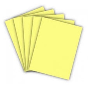 CARTOLINA 50X66 140GRS AMARELA PACOTE C/100 FOLHAS