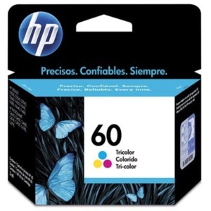 CARTUCHO ORIGINAL HP  60 COLOR 6,5ML CC643