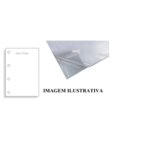 ENVELOPE PLÁSTICO GROSSO 0,15 A4 4 FUROS C/400 PLASTIFILME