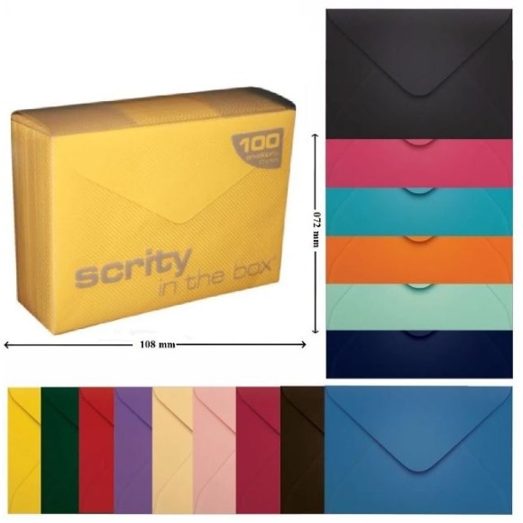 ENVELOPE VISITA 72x108 80G LOS ANGELES PRETO CAIXA C/100 UNIDADES SCRITY