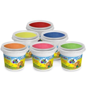 MASSA DE MODELAR COM 6 CORES DE 140G CADA UTI GUTI