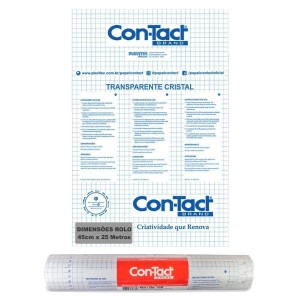 PAPEL ADESIVO CONTACT 45CM x 25M TRANSPARENTE CONTACT