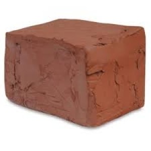 ARGILA ESCOLAR VERMELHA (TERRACOTA) 1 KG REZENDE