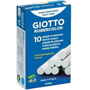 GIZ DE LOUSA ANTIALÉRGICO BRANCO COM 10 UNIDADES GIOTTO
