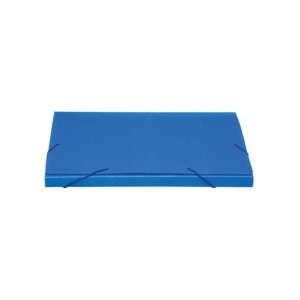 PASTA PLÁSTICA POLIONDA 2,0CM AZUL POLIBRAS