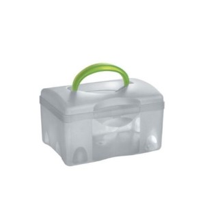 MALETA PLÁSTICA TRANSPARENTE C-04 4LTS 16,3x12,3CM SÃO BERNARDO