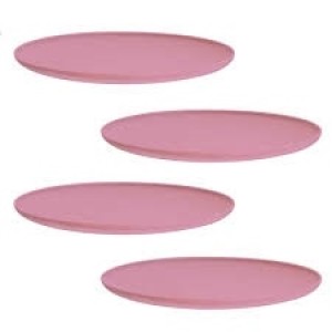 PRATO PP RASO PEQUENO 18,6CM ROSA PR03Q4-04 KIT C/4 SÃO BERNARDO