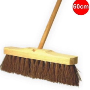 VASSOURÃO DE PIAÇAVA MADEIRA GARI 60CM CAMPES
