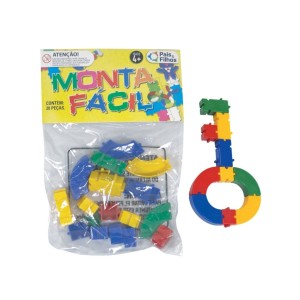 BLOCOS MONTA FÁCIL 20 PEÇAS REF.706 PAIS & FILHOS