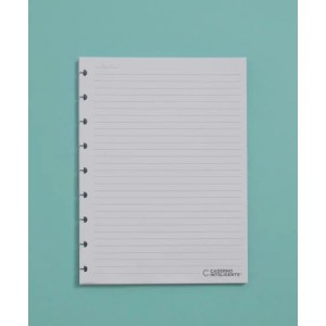 REFIL MÉDIO PAUTADO 50FLS 90G PARA CADERNO INTELIGENTE