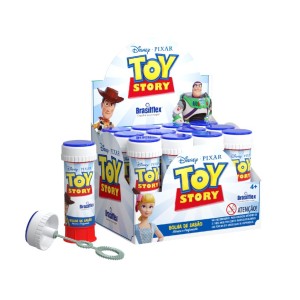 BOLINHA DE SABÃO COM JOGO NA TAMPA 60ML TOY STORY BRASILFLEX