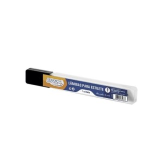 LÂMINAS PARA ESTILETE ESTREITO 9MM C/10 BRW