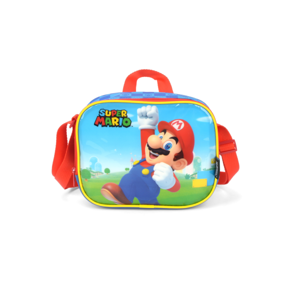 LANCHEIRA TÉRMICA SUPER MARIO LA37553MO AZUL LUXCEL