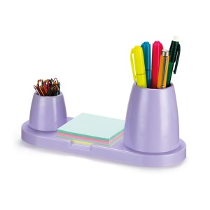 PORTA CANETA/LÁPIS/CLIPS/LEMBRETE LILÁS PASTEL MAXCRIL WALEU