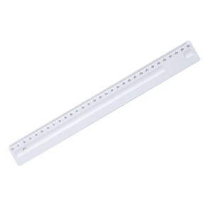 RÉGUA 30CM CRISTAL TRANSPARENTE DELLO
