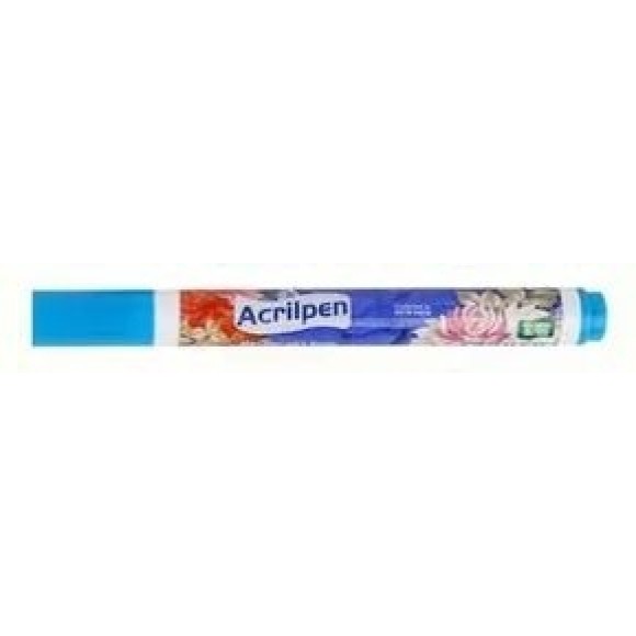 CANETA PARA TECIDO ACRILPEN 503 AZUL CELESTE ACRILEX