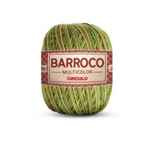 BARBANTE BARROCO 4/6 200G MULTICOLOR VERDE FOLHA 9392 CIRC. MRC