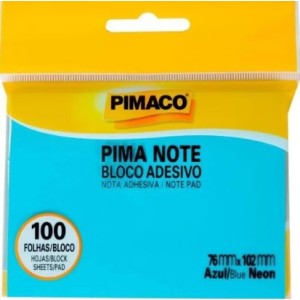 BLOCO ADESIVO 76X102 AZUL 100 FOLHAS PIMACO