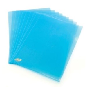 PASTA EM L AZUL A4  COM 10 UNIDADES ACP