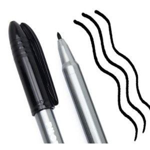 MARCADOR 2.0MM PERMANENTE PARA RETRO PROJETOR PRETO PILOT