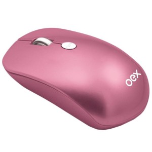MOUSE OPTICO SEM FIO WIRELESS FLAT MS401 ROSA OEX