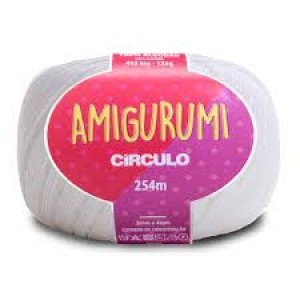 FIO ALGODÃO 254 M AMIGURUMI BRANCA 8001 CÍRCULO