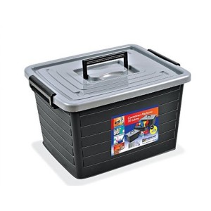 CAIXA ORGANIZADORA CONTAINER COM RODAS 30 LITROS ARQPLAST