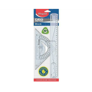 KIT GEOMETRIA COM 3 PEÇAS CANHOTO MAPED