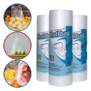 BOBINA DE SACOS PLÁSTICOS 30x40 COM 500 SACOS ROLLBAG