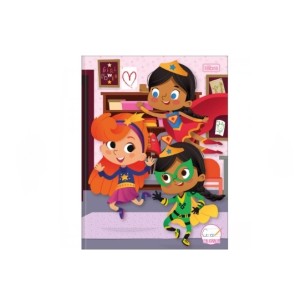 CADERNO 40FLS CALIGRAFIA CAPA DURA BROCHURA SAPECA KIDS FEMININO TILIBRA