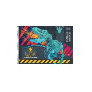 CADERNO DE CARTOGRAFIA E DESENHO RAPTOR DE 80 FOLHAS TILIBRA