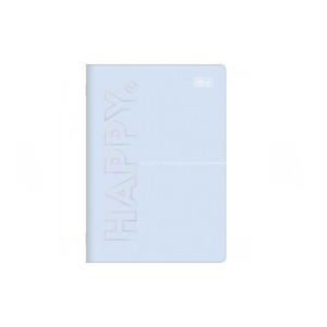 CADERNO 32FLS CAPA FLEXÍVEL BROCHURA COLEGIAL HAPPY TILIBRA