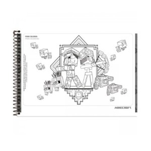 CADERNO DE CARTOGRAFIA E DESENHO MINECRAFT FORONI