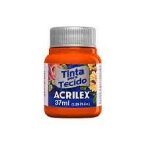 TINTA PARA TECIDO LARANJA CENOURA 37ML ACRILEX