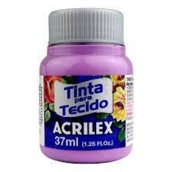 TINTA PARA TECIDO FLOR DE MALVA 37ML ACRILEX