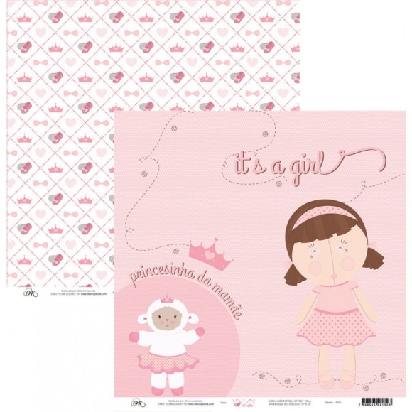 FOLHA SCRAPBOOK BASICA 6400 MENINA OK