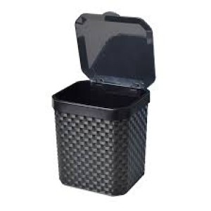 CESTO DE LIXO PARA PIA 5 LITROS RATTAN PRETO ARQPLAST