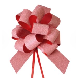 LAÇO FÁCIL VERMELHO GLITER 1,8X39CM COM 10 CROMUS
