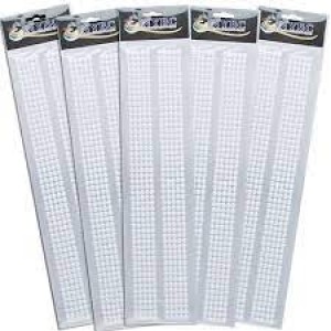 MEIA PEROLA ADESIVA 8MM BRANCA