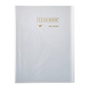 PASTA CATÁLOGO CLEAR BOOK COM 20 PLÁSTICOS CRISTAL YES