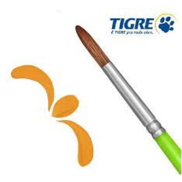 PINCEL REDONDO ORELHA DE BOI REF.182 Nº08 TIGRE