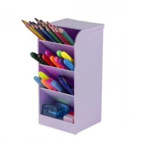ORGANIZADOR DE MESA DIAGONAL 4 DIVISÓRIAS LILÁS PASTEL MAXCRIL