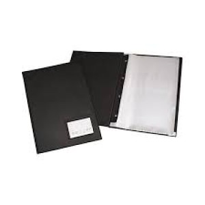 PASTA CATÁLOGO PRETA COM 20 ENVELOPES FINOS 0,6 REF.121 ACP
