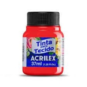 TINTA DE TECIDO FLUORESCENTE 37ML 103 VERMELHO ACRILEX