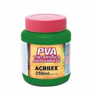 TINTA PLÁSTICA PVA 250ML 513 VERDE MUSGO ACRILEX