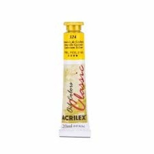 TINTA ÓLEO BISNAGA 20ML REF.324 AMARELO DE CÁDMIO ACRILEX