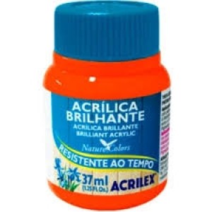 TINTA ACRÍLICA BRILHANTE 37ML 517 LARANJA ACRILEX